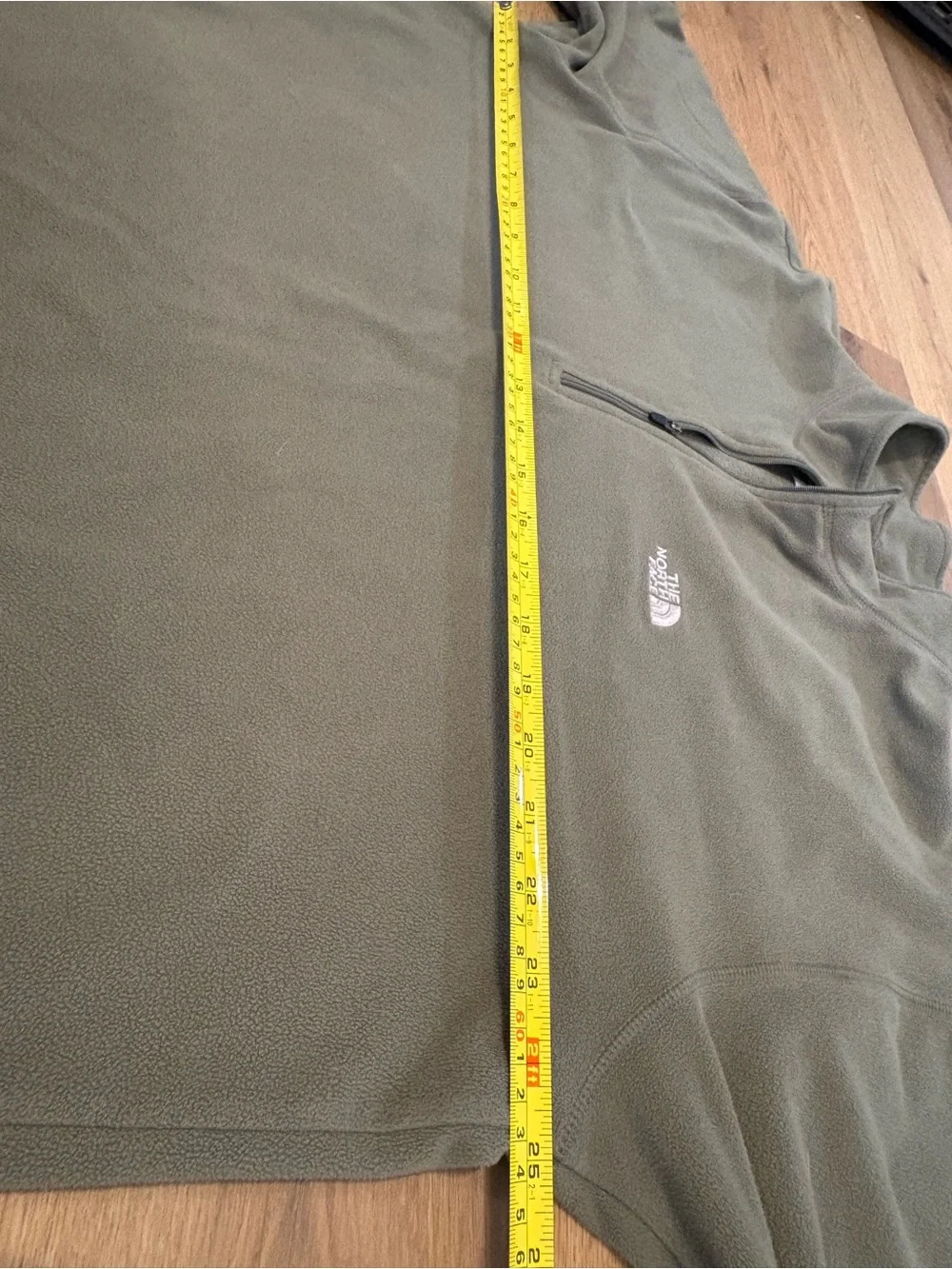 The North Face Men's Glacier 1/4 Zip Fleece Pullover Olive Green Size XL